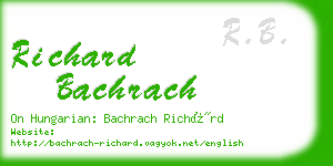 richard bachrach business card